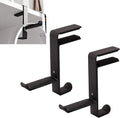 BetterJonny 2 Pcs Gaming Headphone Stand, Headphone Hanger with Height Adjustable Clamp Under Desk Clamp Controller Stand Earphone Rack with Cable Clip for PC Gaming Headset (Black) by BetterJonny