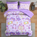 Pamnest Twin Comforter Set with Sheets, 5 Pieces Kawaii Gamepad Bedding by PAMNEST