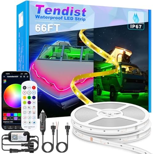 Boat Led Light 66FT, 12V RGB Waterproof Pontoon Boat Lights Exterior by Tendist