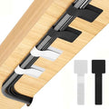 Black 50pcs+White 50pcs Cable Straps Hook and Loop Cable Ties - Cable Holder for Desk Cable Management Under Desk - Computer Cord Organizer for Home Office Gaming Setup （100pcs） by LoopStraps