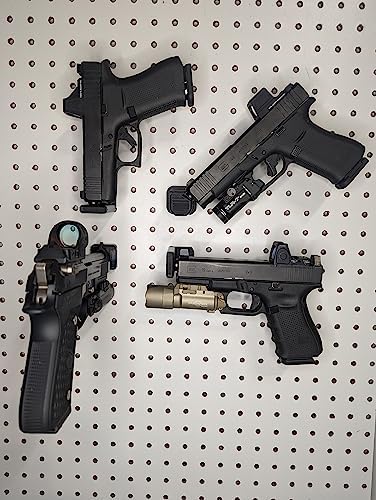 Hammy3DPrints Universal Pistol/Handgun Mount - Pegboard/Skadis/Metal Pegboard/etc. | Handgun Holder Storage Rack - Image 4