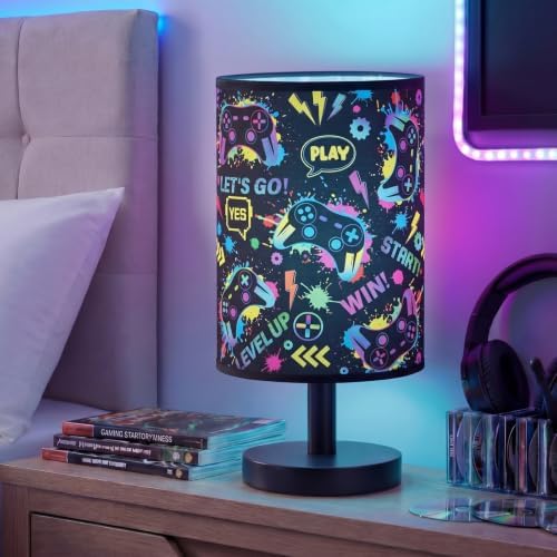 Glooglitter Video Game Table Lamp for Gifts 3 Colors Dimmable Lights 11.02 x 5.12 Inch Night Light Bedside Decor Lamps for Bedroom Desk Birthday Gifts Home Decor by Glooglitter