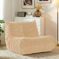 HABUTWAY Giant Bean Bag Chairs Lazy Sofa for Adults,Single,Khaki | Bean Bag Sofa with Filler Faux Fur, Memory Foam Bean Bag Fireside Lazy Sofa Couches for Living Room, Bedroom, Office by HABUTWAYMakeYourLifeComfortable