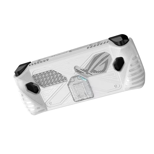 Protective Case with Stand for ROG Ally Game Console, Shockproof Cover with Bracket, Sweatproof Cover Protector for Asus ROG Ally Handhelds (White) - Image 2