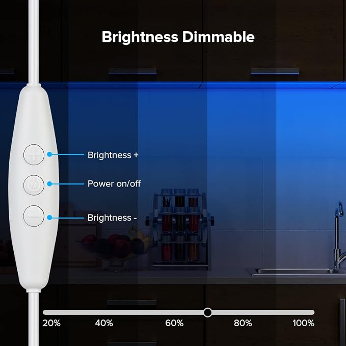 BTF-LIGHTING 5V USB COB LED Strip Lights 3.28FT Blue Color for TV - Image 5