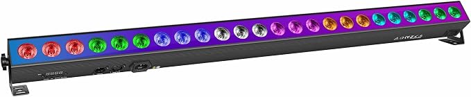 LED Stage Wash Light Bar - 150W DJ Light Bar with RGBW High-Lighted & RGB Aura Effect - Uplights for Events with DMX Control,Sound Activated,Auto Play, Master Slave for Event Party Church Wedding by Unknown