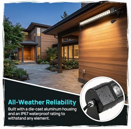 2Pack 72W Wall Washer Light 4FT 5000K 120V IP67 Waterproof Plug-in - Image 3