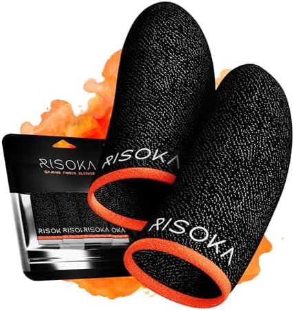 10 Pieces Gaming Finger Sleeves - Perfect Touchscreen Glide by RISOKA