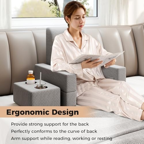 KOMFOTT 5 Pieces Reading Gaming Pillow Desk Set, Lap Desk Pillow - Image 7