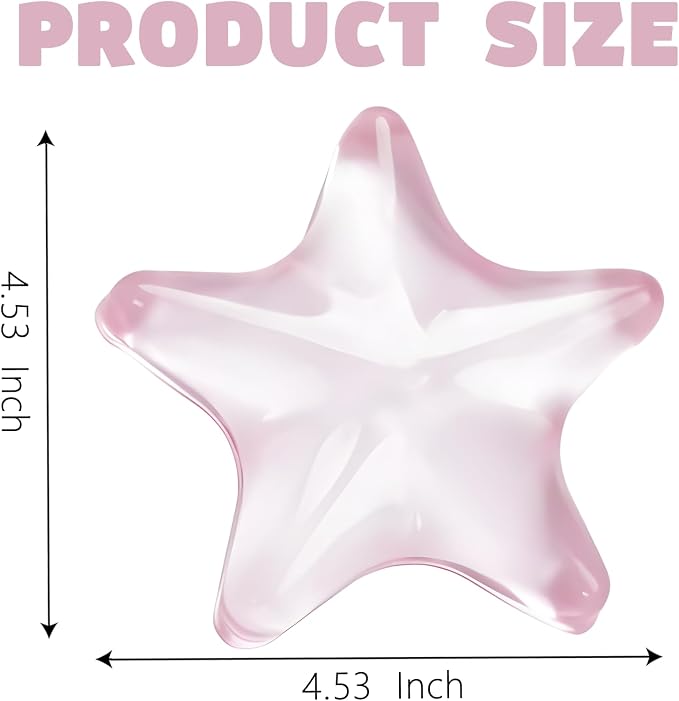 Gel Wrist Rest for Keyboard and Mouse Transparent Pink Sea Star Elbow Pad Cushion Ergonomic Cute Clear Cool Mouse Wrist Pad Silicone Non-Slip Support for Computer Gaming Office Hand Pillow Ocean Beach - Image 2