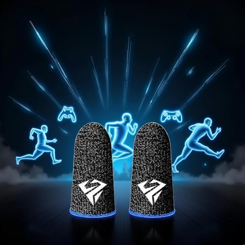 2Pcs Black for Pubg Mobile Games Gaming Finger Sleeve Breathable Fingertips Sweatproof Fingertip Gaming Sleeve for Mobile Cove Cell Phone Gaming Finger Sleeves Gaming Accessories - Image 5