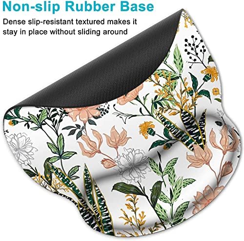 Keyboard Wrist Rest and Mouse Pad, Ergonomic Memory Foam Mouse Pad Wrist Support, Non-Slip & Pain Relief Mouse Pad and Keyboard Wrist Support, Comfortable Mousepad with Wrist Rest for Home, Office - Image 5