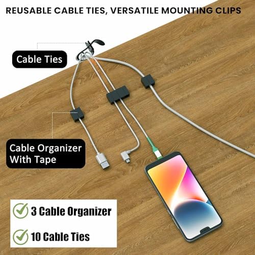 UNITEDPOWER Cable Management Tray, 2-Pack Metal Power Strip Holder for Under Desk Wire Cord Organizer, Office/Home，Black - Image 3