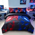 URBONUR Gamer Queen Comforter Set for Teen Boys 6-Piece Kids Bed-in-a-Bag by URBONUR