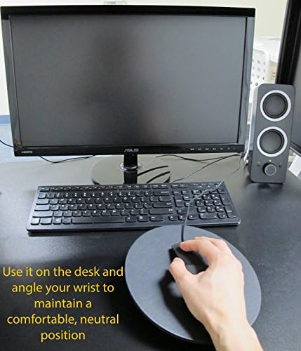 MOJO Beanbag Ergonomic Mousepad - Comfortable Mouse Pad for Sofa, Bed, Lap, Couch, and Anywhere Else (Black Leather) - Image 5