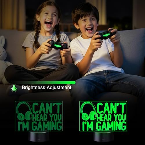 3D Illusion Night Light, Dual Control (Remote + Touch) 16 Colors, USB/Battery Powered, Gaming Equipment LED Lamp, Ideal Gift for Men Gamers Teenagers and Kids - Image 4
