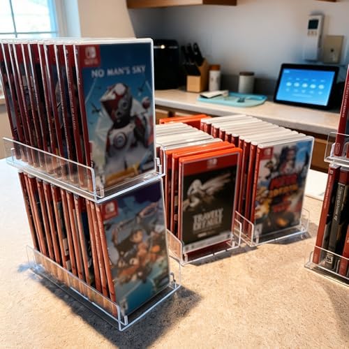 WEIMINLI 12-Game Case Holder & Organizer for Nintendo Switch, Clear Acrylic - Image 6
