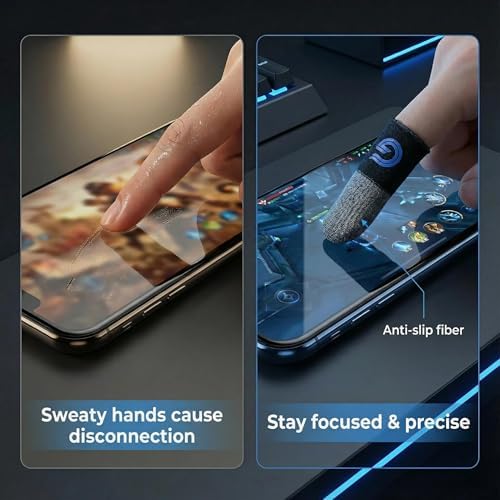 10-Pack Gaming Finger Sleeves, Compatible with All Touchscreen Devices - Image 5