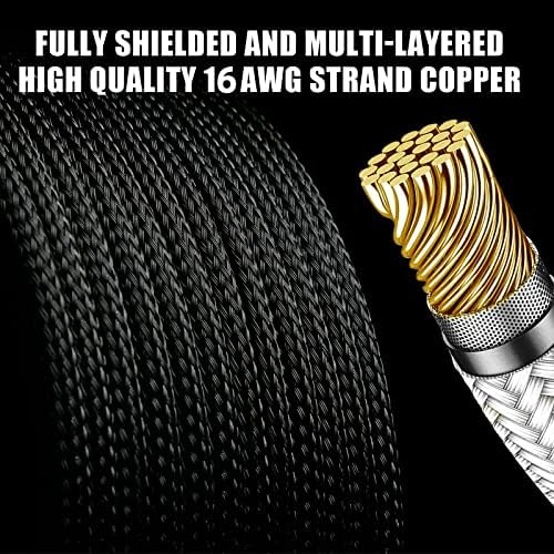 PSU Cable Extension Kit with Two Sets of Cable Combs 1x24Pin/1x8Pin(4+4) EPS/2x8Pin(6P+2P) PCI-E/ 30CM Length,PC Sleeved Cable for ATX Power Supply(Black/White) - Image 5