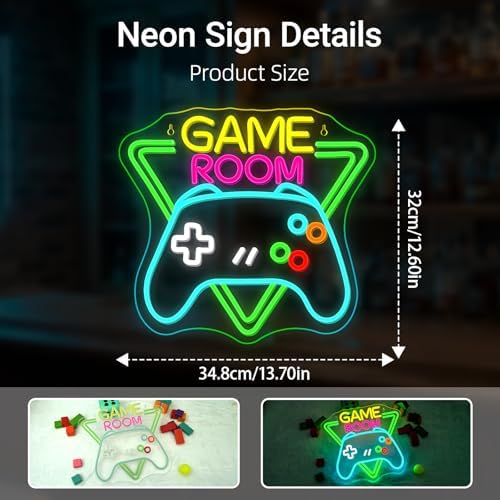 Game Room Boys Neon Sign Gaming Zone Neon Signs for Man Cave - Image 5