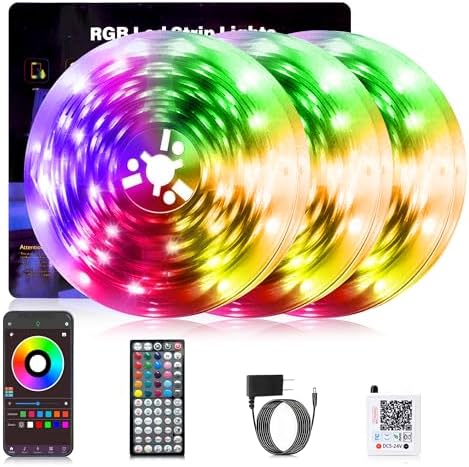 NBBUFF 300FT RGB Led Lights for Bedroom with Remote & App Control, 3*100FT by Unknown