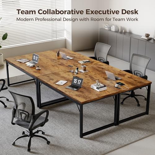 Mericonia 54 Inch Computer Desk, 1.2" Thick Heavy Duty Office Table - Image 6