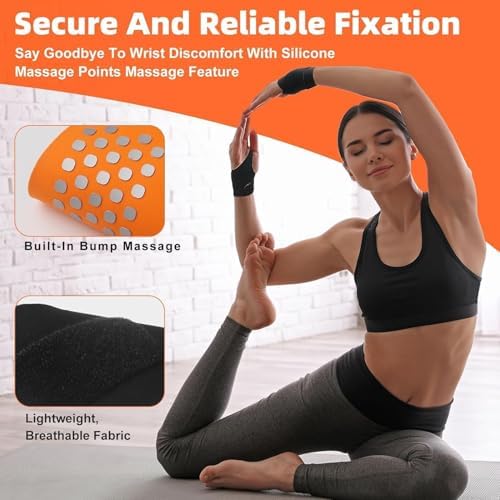Wrist Brace,Wrist Support for Carpal Tunnel Pain Relief,Ulnar Brace Ultra-Thin Elastic for Tear,Wrist wraps Repetitive Wrist Use Injury,Fits Both Wrists - Image 3
