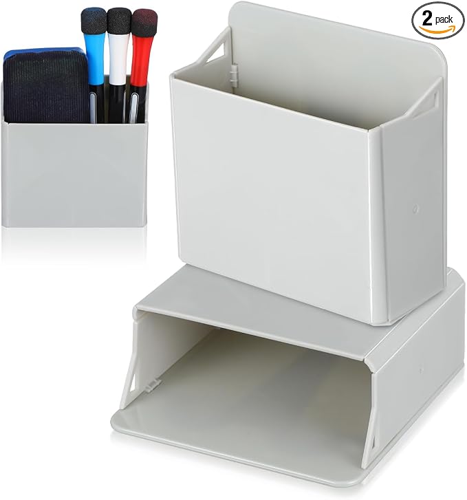 VILLCASE Pen Holder with Suction Cup for Desk Whiteboard Marker Organizer and Stationery Storage Compact 3.93X3.62X1.65In Desktop Pencil Holder for Office and Home by VILLCASE