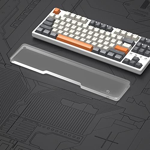 Acrylic Keyboard Wrist Rest - TENKEYLESS (TKL) 80% Keyboard- Mechanical Keyboards Ergonomic Palm Rest for Computer Keyboard,Anti-Slip Base,Wrist Pad for Laptop,Office & Home-Easy Typing by SELORSS