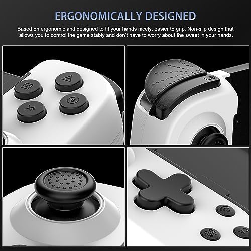 Wireless Controller for iPhone 17/Android/PC/iPad/Tablet/Appl Arcade MFi Games/Switch/PS4, Support Streaming on PS5/Xbox/PC Console, Cloud Gaming Gamepad Joystick - Turbo/6-Axis Gyro/Dual Motors - White - Image 6