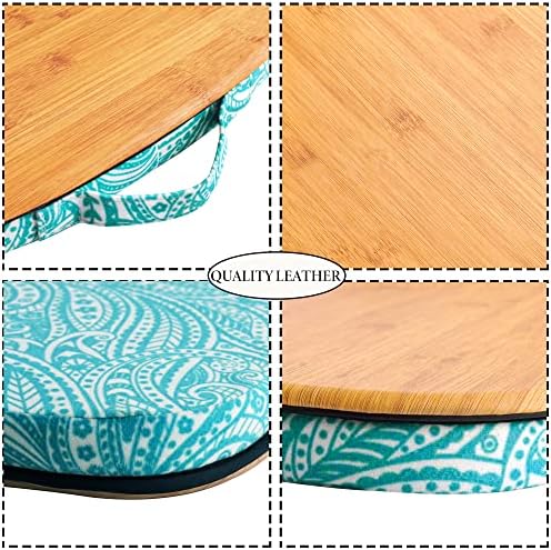 Lap Laptop Desk - Portable Lap Desk with Pillow Cushion, Fits up to 15.6 inch Laptop for Home Office Students Use as Computer Laptop Stand, Book Tablet(1-Light Brown) - Image 6