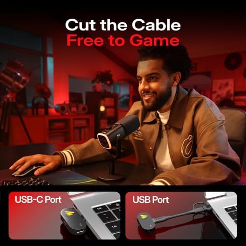 MAONO PD100W Wireless Dynamic Gaming Microphone for PC with USB-C Receiver - Image 2