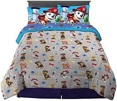 Franco Paw Patrol Kids Bedding Super Soft Comforter And Sheet Set, 5 Piece Full Size, (Official) Nickelodeon, 39 x 75 Inch - Image 2