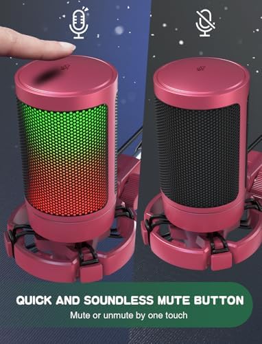 FIFINE AmpliGame A6VR USB Gaming Microphone Condenser RGB Mic for Streaming - Image 2