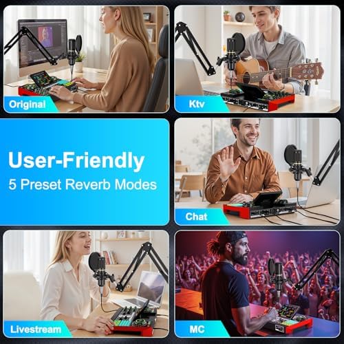 tenlamp G10 Creator Audio Mixer Bundle with Microphone for Streaming - Image 4