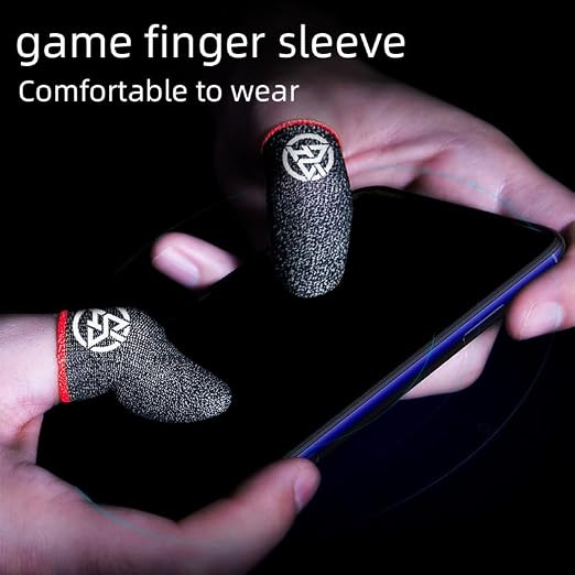 Flexible Gaming Finger Gloves Protectors with Ventilated Fabric Perfect for Shooters Competitive 2pcs Wicking Finger Sleeves - Image 7