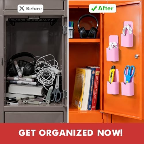 BEYGORM Magnetic Pen Holder for Refrigerator, Pencil Cup Organizer (Pink) - Image 4