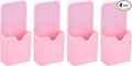 PATIKIL 4pcs Magnetic Pen Marker Holders, 50x27mm Dry Erase Marker Pencil Holder Cup Organizer for Classroom Home Office Refrigerator Whiteboard Locker, Light Pink, 4x2x1 by PATIKIL
