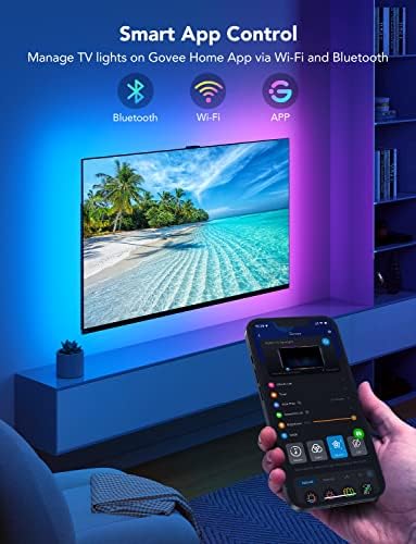 Govee TV LED Backlight, RGBIC Smart LED Strip Lights for 70-80 inch TVs - Image 4