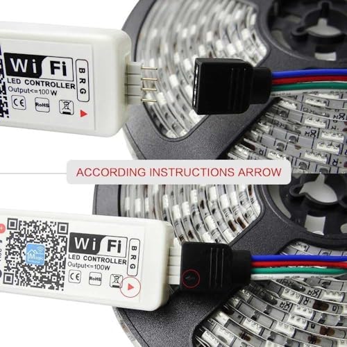 3 Pack Smart WiFi LED Controllers, RGB Led Strip Lights Wireless Control, Compatible with Alexa & Google Home & IFTTT, Free Magic Home App Control for Home Decoration TV Background Stair LED Lights - Image 7