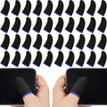 Jiuguva 120 Pcs Gaming Finger Sleeves Anti Sweat Breathable Thumb,Blue by Jiuguva