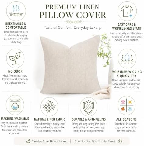Decorative Throw Pillow Covers, Abstract Brushstroke Pattern in Brown and Gray Tones, Modern Artistic Design, Set of 2，18x18 Pillows Linen Pillowcase - Image 4