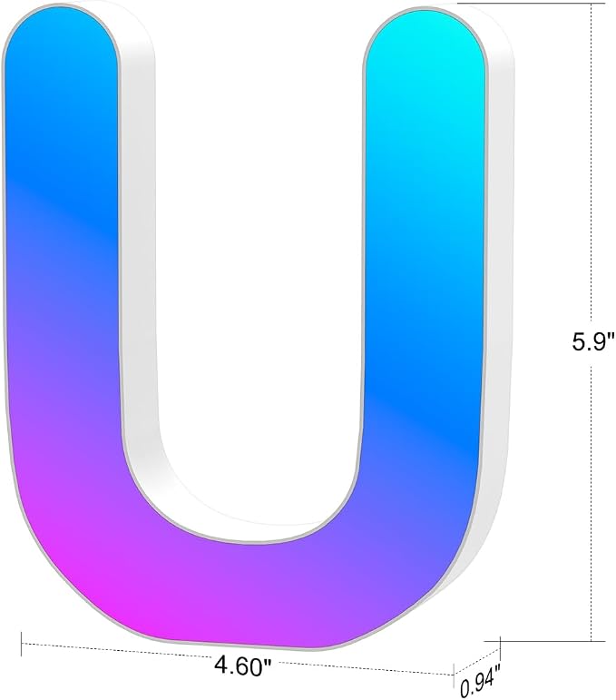 Light Up Letters Marquee Letter LED Lights Music Sync RGB Color Changing - Image 4