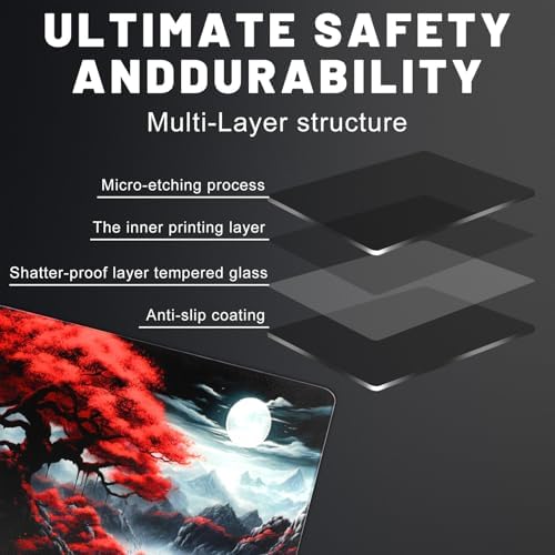 Glass Mousepad, Hard Surface Gaming Mouse Pads, Mousepad Gaming, Glasspad - Image 2