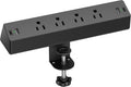 Desk Clamp Power Strip, 4 AC Outlets 4 USB Ports, Fit 1.7'' Tabletop Edge by TenTrend