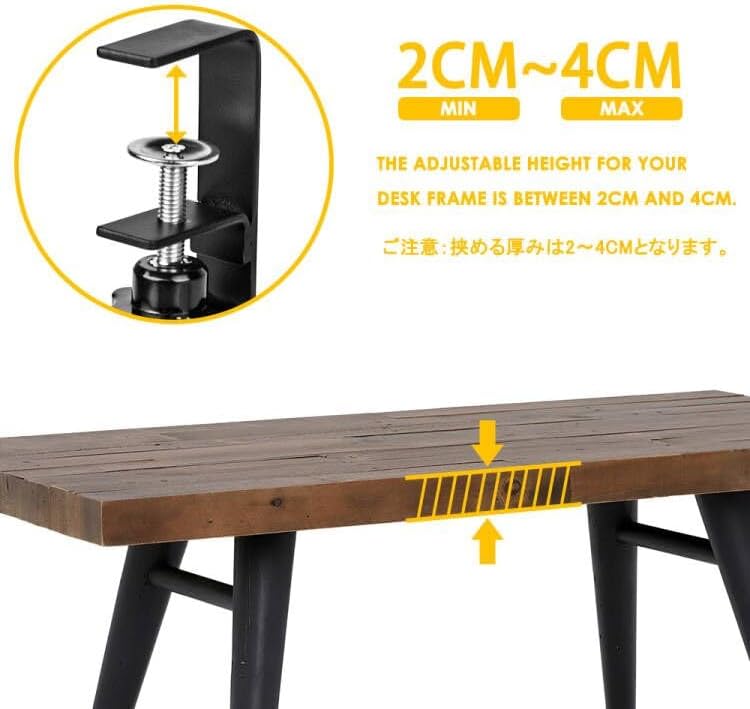 2 Pack Cable Management Under Desk Tray, 16", Black - Image 5