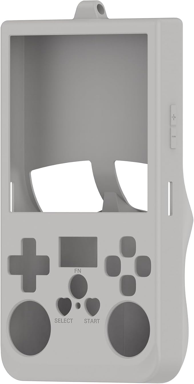 2-Pack Compatible with R36 Max Handheld Game Console Case, Slim Soft Silicone Full Protective Case Cover for R36 Max Accessories (Black+Grey) - Image 9