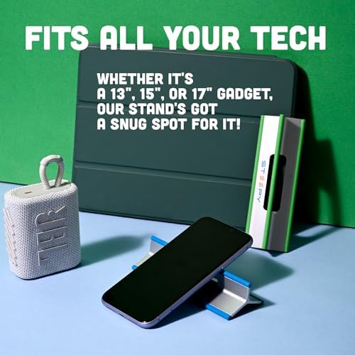 Steepy Portable Laptop Stand for Desk Adjustable Height, 13-17 Inch Devices - Image 4