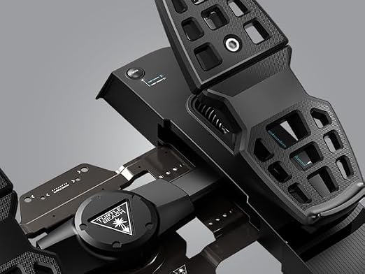 Turtle Beach VelocityOne Universal Rudder Pedals for Windows 10 & 11 PCs, Xbox Series X, Xbox Series S, and Xbox One Featuring Smooth Rudder Axis, Adjustable Brakes and Pedal Width – Black - Image 5