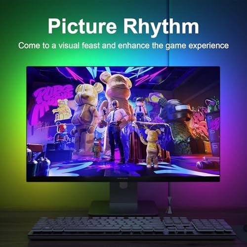 MIHEAL Gaming Monitor Light, Backlight with Screen Color sync Effect for 24inch Computer Monitor, Compatible with Windows - Image 4